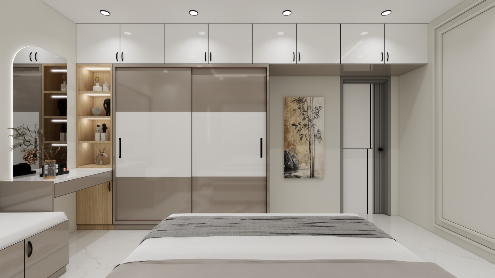 Bedroom with Sliding Wardrobe